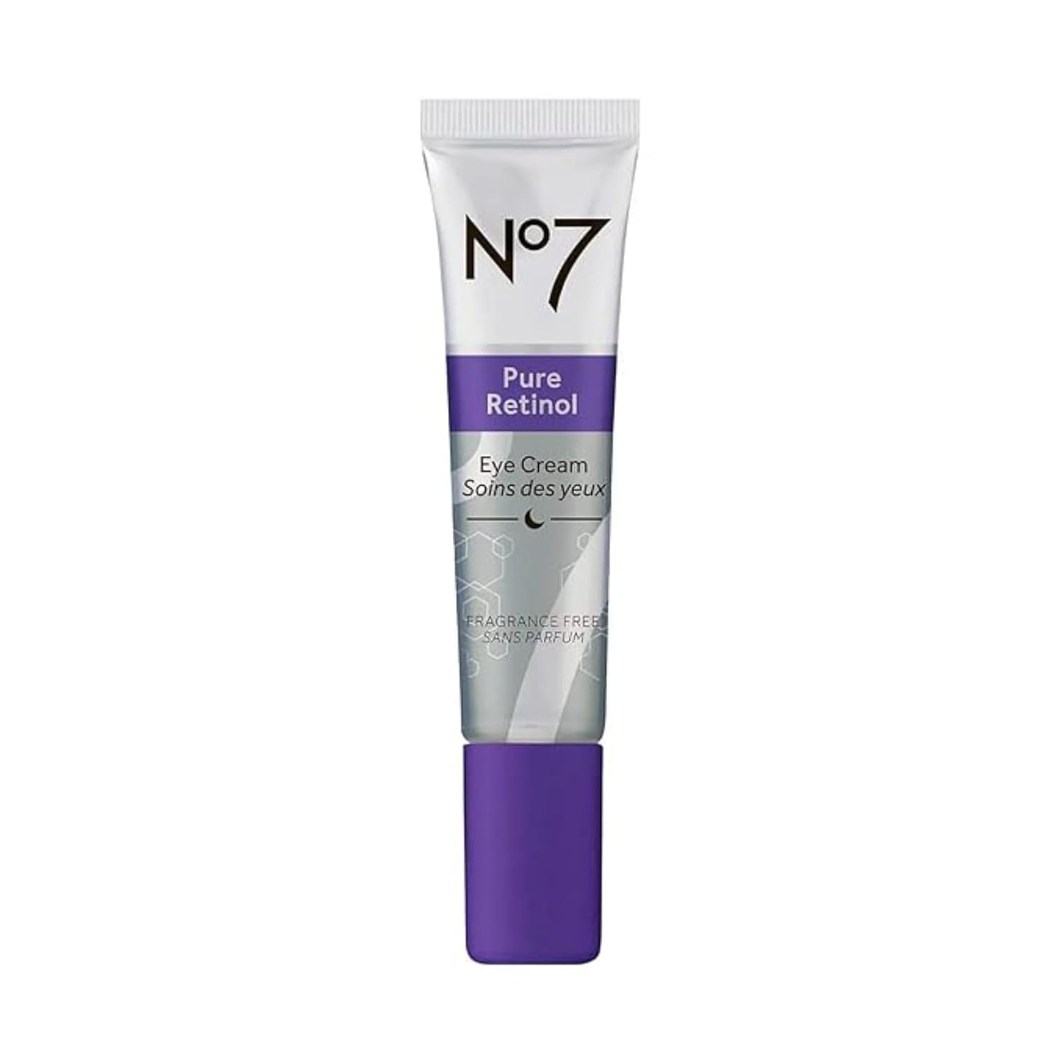 No7 Pure Retinol Eye Cream - Under Eye Cream for Wrinkles, Fine Lines & Puffiness with 0.5% Retinol - Infused with Shea Butter to Smooth and Hydrate Skin (0.5 Oz)